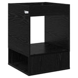 End Table 2 pcs Black Oak 40 x 40 x 56 cm Engineered Wood 890947