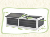 Wooden Tortoise House, Small Pet Reptile Shelter, with Hide Den and Run - Grey T3398P376104