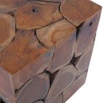 ZNTS Stool Solid Teak Wood 243472