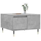 ZNTS Coffee Table Concrete Grey 55x55x36.5 cm Engineered Wood 830752