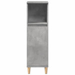 ZNTS 3 Piece Bathroom Furniture Set Concrete Grey Engineered Wood 3324949