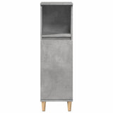 ZNTS 3 Piece Bathroom Furniture Set Concrete Grey Engineered Wood 3324949