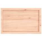 Table Top 80x50x cm Untreated Solid Wood Oak 3156294