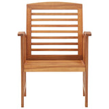 Garden Chair Set of 2 Natural wood Solid acacia wood Standard 310256