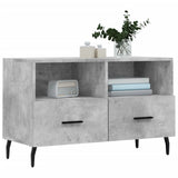 TV Cabinet Concrete Grey 80x36x50 cm Engineered Wood 828992