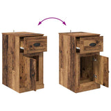 Side Cabinet 40 x 50 x 75 cm Engineered Wood Old Wood 881447