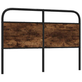 Replace Headboard Smoked Oak 135 cm Steel and Engineered Wood 4100241