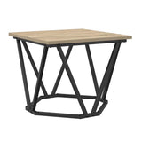 Coffee Table 3 pcs Sonoma Oak Engineered Wood and Steel 868280