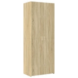 Storage Cabinet Sonoma Oak 70x42.5x225 cm Engineered Wood 3281324