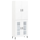 Highboard White 69.5x34x180 cm Engineered Wood 3195747
