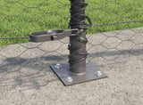 Welded Wire Fence with Concrete Base 10 x 0.5 m 3353611