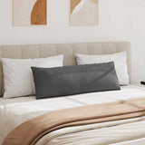 Sofa Pillows 2 pcs Dark Grey 120 x 40 cm Corduroy Fabric 42013818