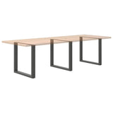 Dining Table Legs U-Shaped 3 pcs Anthracite 80x cm Steel 4013206