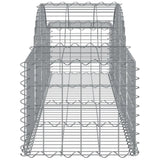 Arched Gabion Baskets 25 pcs 200x50x40/60 cm Galvanised Iron 3146273