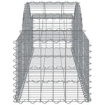 Arched Gabion Baskets 11 pcs 200x50x40/60 cm Galvanised Iron 3146266