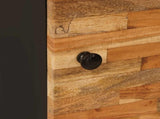 Side Cabinet with Door Brown 40 x 33 x 75 cm Solid Mango Wood 4018320