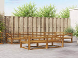 Outdoor Sofa Set 7 pcs Natural Solid Acacia Wood 3367732