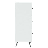 Drawer Cabinet White 33 x 34.5 x 90 cm Engineered Wood 895535