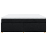Box Spring Bed with Mattress Black 180x200 cm Fabric 3285396