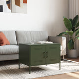 ZNTS Coffee Table Olive Green 68x50x50.5 cm Steel 843034