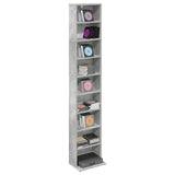 CD Cabinet Concrete Grey 33 x 23.5 x 175 cm Engineered Wood 8012648