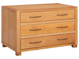 Cabinet with Drawer with Storage Brown Solid Oak Wood 4106559