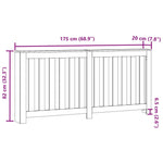 ZNTS Radiator Cover Sonoma Oak 175x20x82 cm Engineered Wood 852755