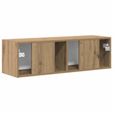 TV Wall Cabinet 98 x 31 x 29.5 cm Artisian Oak Engineered Wood 892247