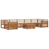 Outdoor Sofa Set 8 pcs Natural Solid Acacia Wood 3373184