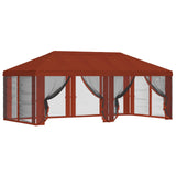 Gazebo Cover with Sidewalls 6 x 3 m Terracotta Polyester 190 900413