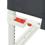 Toddler Safety Bed Rail Dark Grey 190x25 cm Fabric 10232