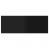 805327 Bookshelf Boards 8 pcs High Gloss Black 80x30x1,5 cm Engineered Wood
