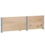 ZNTS Pallet Collars 2 pcs 80x60 cm Solid Wood Pine 4010268