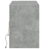 TV Wall Cabinet with LED Lights Concrete Grey 130x31x45 cm 852344
