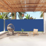 Retractable Side Awning Blue 200x1000 cm 318046