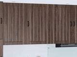 Wall Cabinet LUCCA Brown Oak 50 x 31 x 100 cm Engineered Wood 885132