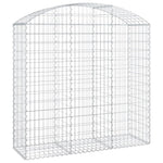 Arched Gabion Basket 150x50x140/160 cm Galvanised Iron 153457