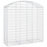 Arched Gabion Basket 150x50x140/160 cm Galvanised Iron 153457