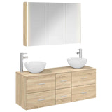 Bathroom Furniture Set 4 pcs Sonoma Oak 3406745