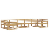 Outdoor Sofa Set 7 pcs White Solid Acacia Wood 3386958