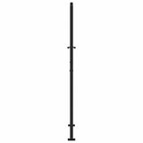 Garden Gate Black 100x175 cm Steel Wave Design 4100972
