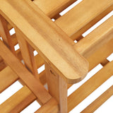 Bistro Set Natural wood colour Solid Acacia wood Standard Durable 45933