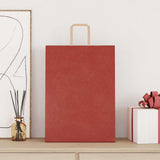 Paper Bags 250 pcs with Handles Red 32x17x44 cm 4101986