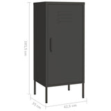 Storage Cabinet Anthracite 42.5x35x101.5 cm Steel 336195