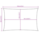 Sunshade Sail Oxford Fabric Rectangular 4x7 m Cream 135218