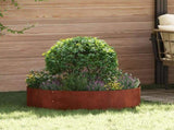 Planter Ring Brown 80 x 80 x 20 cm Weathering Steel 873632