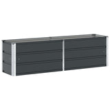 Planter Anthracite 160 x 40 x 45 cm Steel 42018186