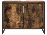 Bathroom Cabinet Smoke Oak 60 x 30 x 60 cm Engineered Wood 886488
