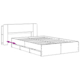 Bed Frame with Storage and Headboard Artisan Oak 120 x 200 cm 3445802