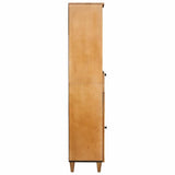 Bathroom Cabinet Light Brown 38 x 33 x 160 cm Engineered Wood 4018102